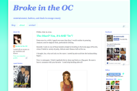 “Broke in the OC” Blog Brand Website